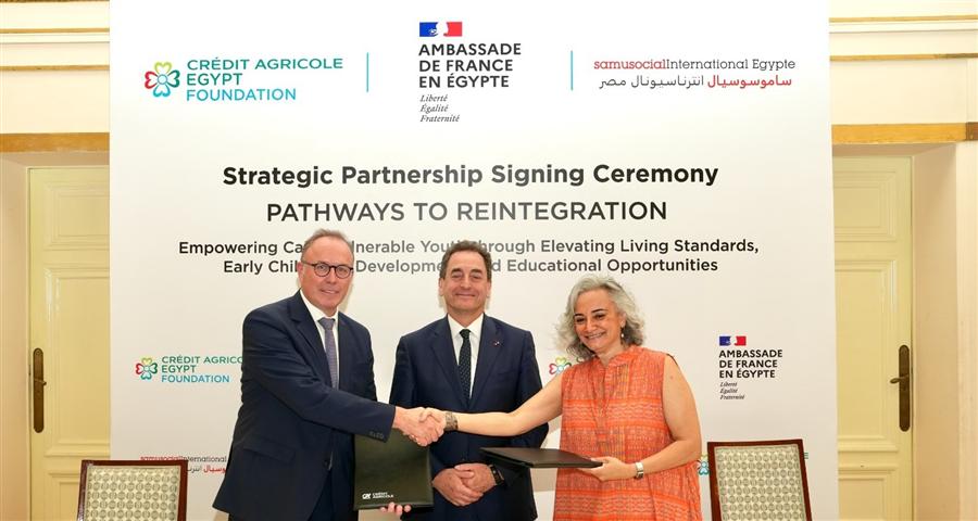 Credit Agricole Egypt Foundation partners with Samusocial to support vulnerable children